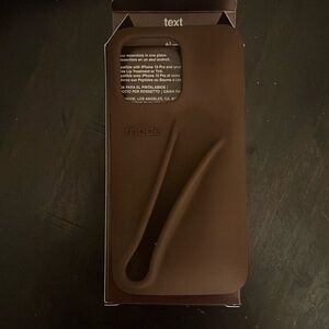 Rhode lip phone case for iPhone 13 Pro in espresso - brand new!